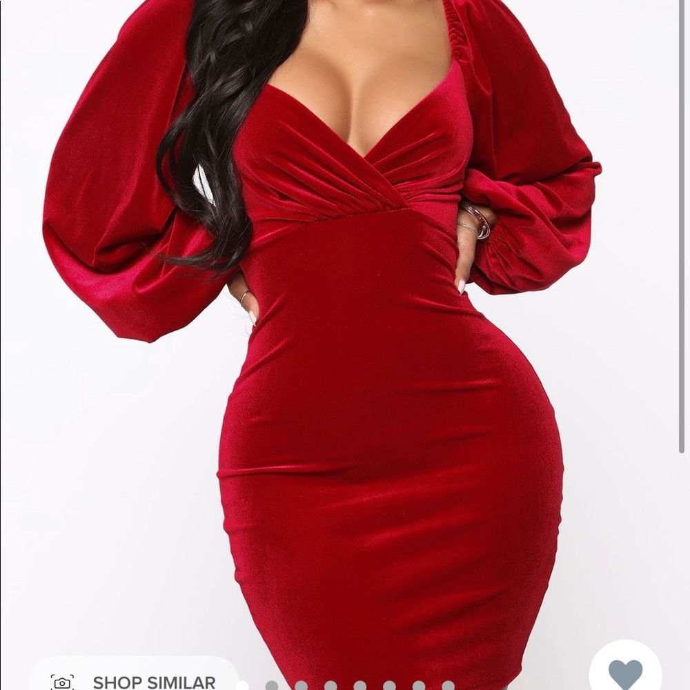 Velvet mini dress